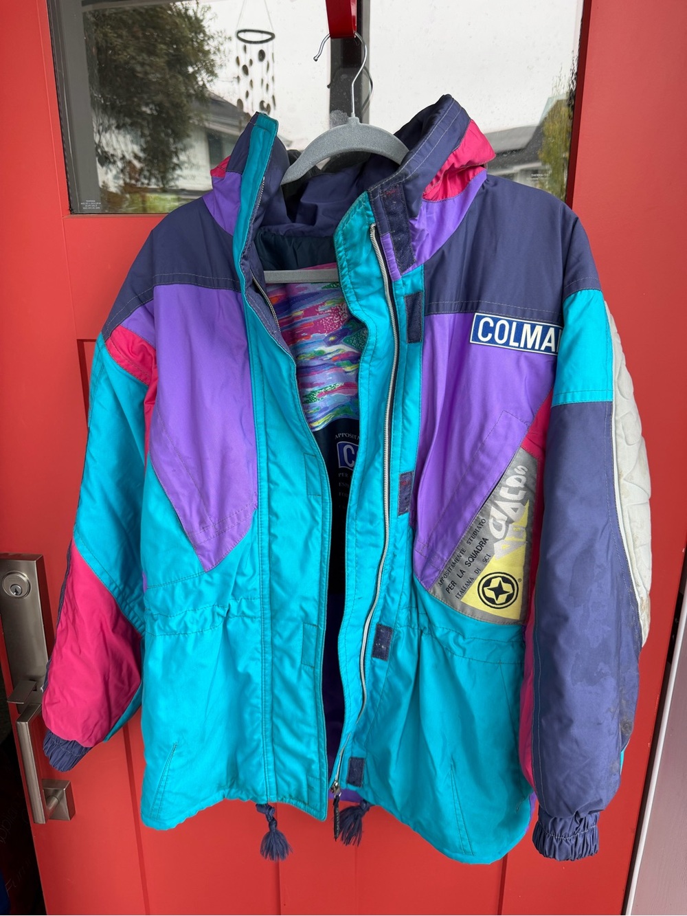 Colmar Teal & Purple Colorblock Ski Jacket